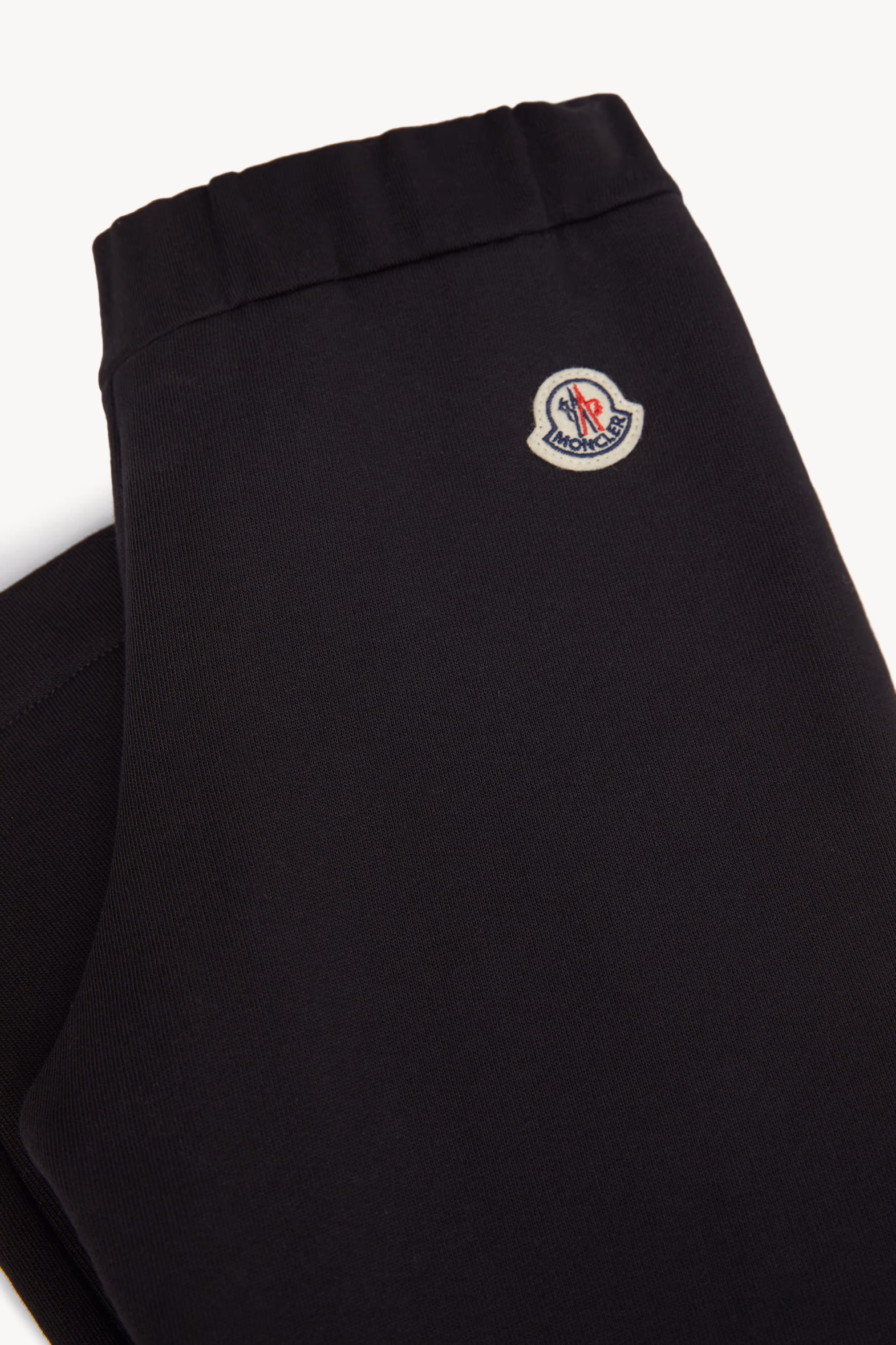 Conjunto de chándal de algodón con ribete de lana Niña Negro Moncler 5